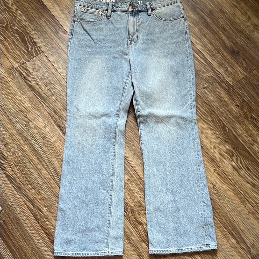 J Crew Full Length Demi Boot Jean